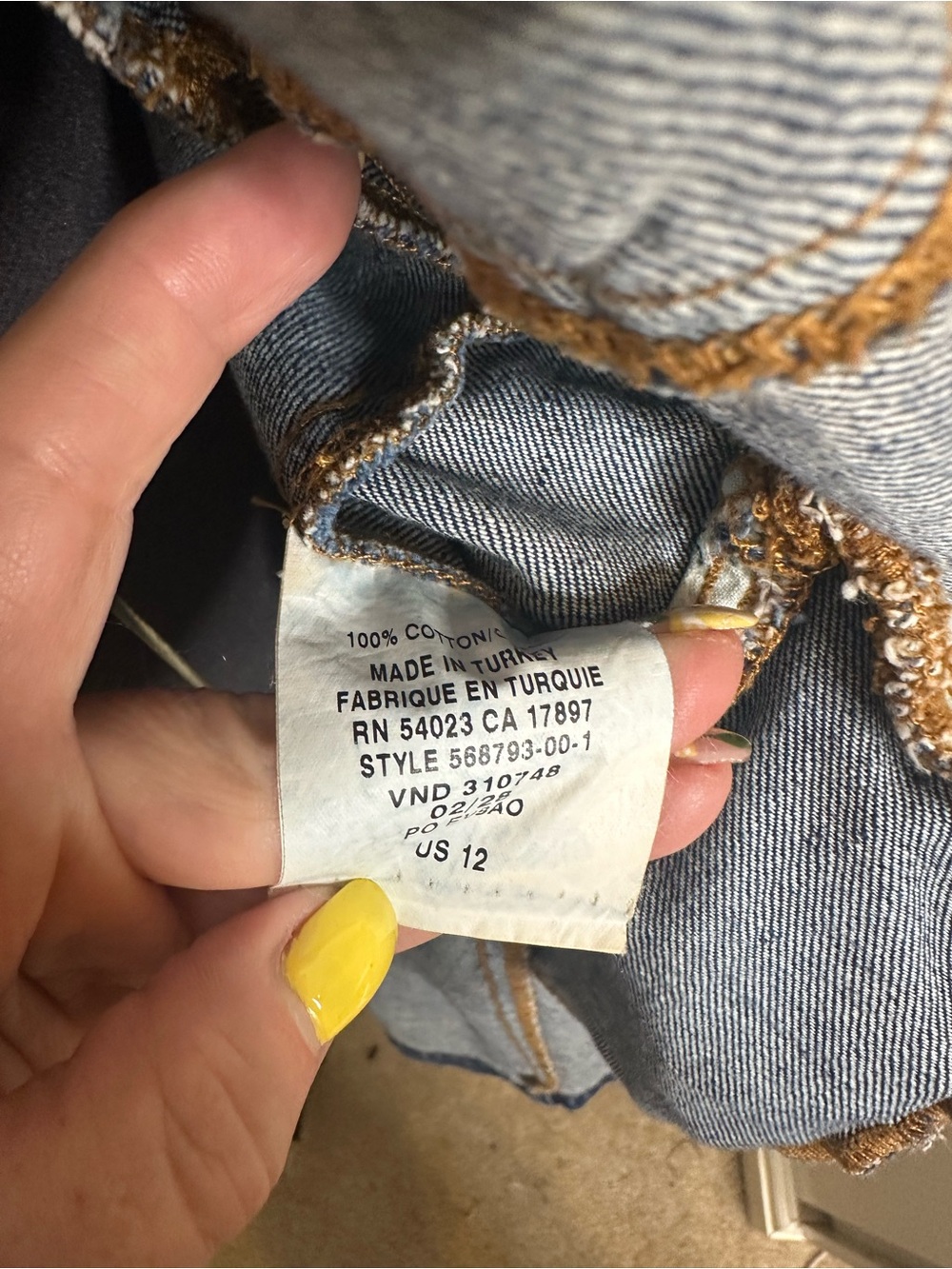 Gap vintage Denim Button-Front Shirt Dress  shirt dress size 12 - Picture 13 of 15